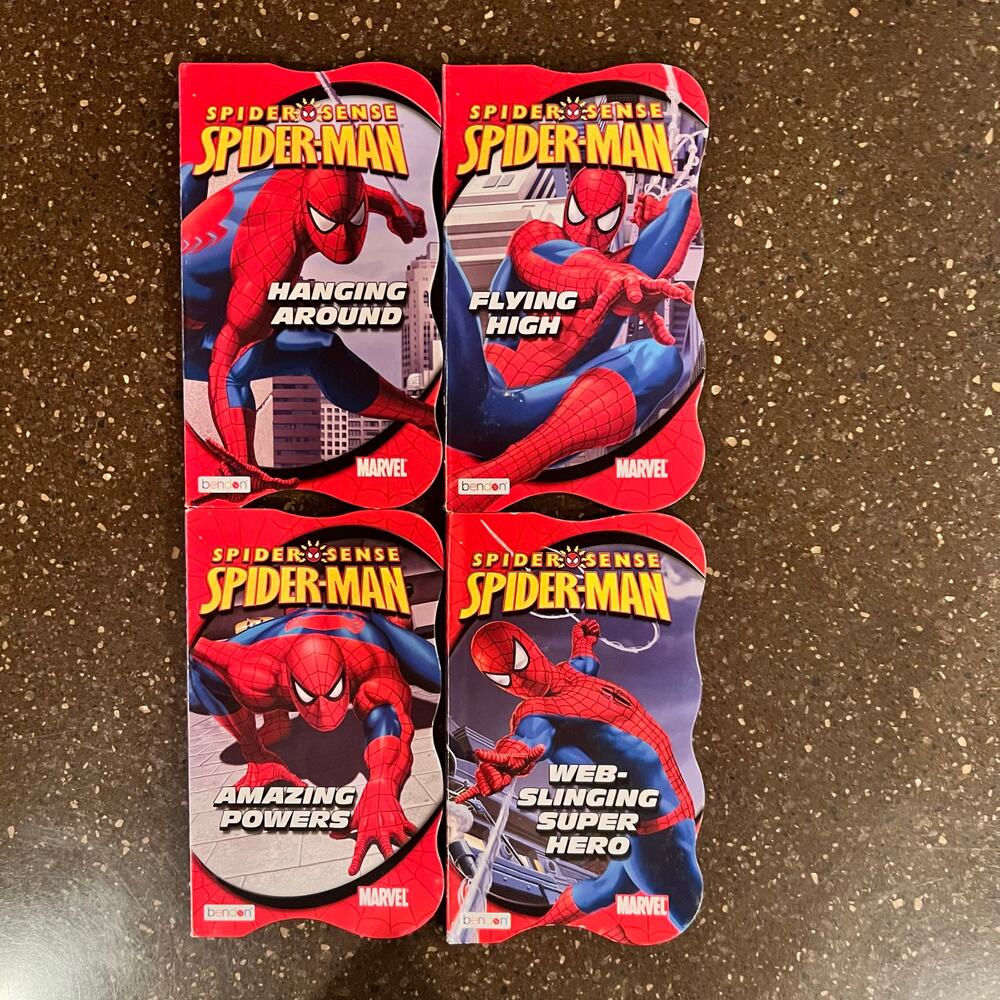 DC Comics Spider-Man Board Book Bendon Book Collection - Lot of 4 books